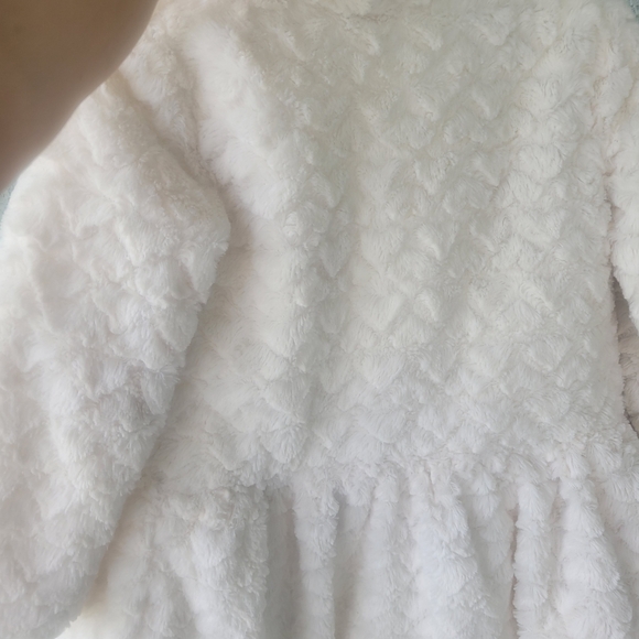 Juicy Couture Kids White Faux Fur Coat - Picture 7 of 7